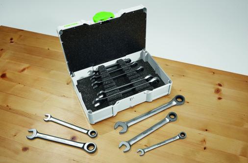Image du produit Festool Jeu de clés mixtes à cliquet SYS3 S 76-RRS-Set (10 mm, 17 mm, 11 mm, 14 mm, 12 mm, 15 mm, 8 mm, 16 mm, 9 mm, 13 mm)