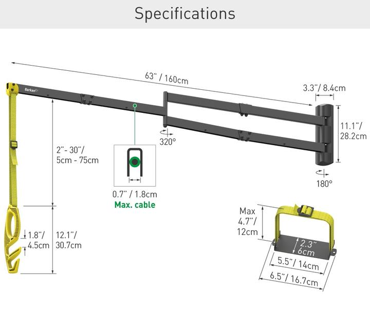Produktbild Barkan Ladekabel Halterung
