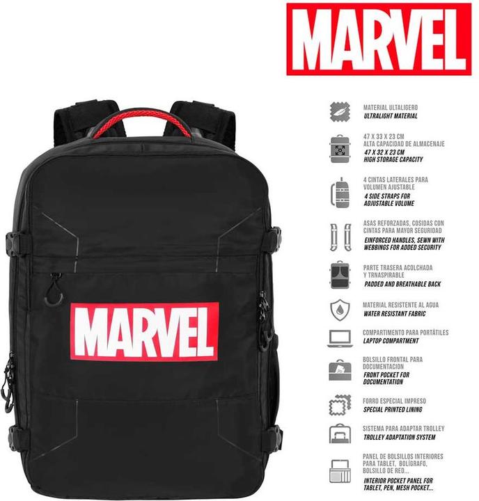 Produktbild Karactermania Large Mercury Travel Backpack 47x23x33cm Comics