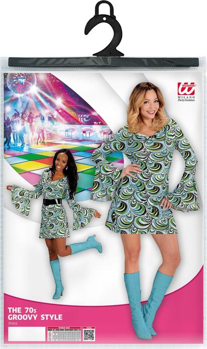 Produktbild Widmann Kostüm Groovy Retro Kleid (M)