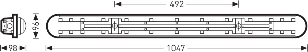 Immagine prodotto Trilux Apparecchio con diffusore a prova di umidità (6200 lm)