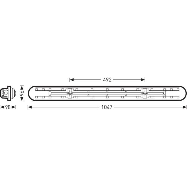 Thumbnail - Trilux, Wandleuchte + Deckenleuchte, Feuchtraum-Wannenleuchte (6200 lm)