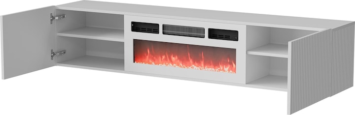 Actual product image Cama RTV ROTA 183x35x37 white matt + white mantelpiece (183 x 35 x 37 cm)