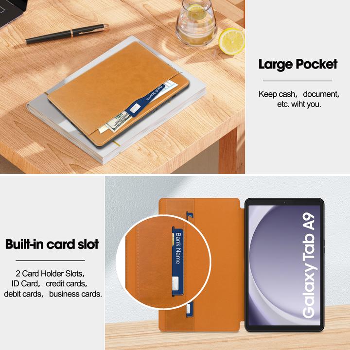 Produktbild Lobwerk Tablet Hülle für Samsung Galaxy Tab A9 2023 X110 X115 X117 8.7 Zoll Slim Case Etui mit Standfunktion (Samsung Galaxy Tab A9)
