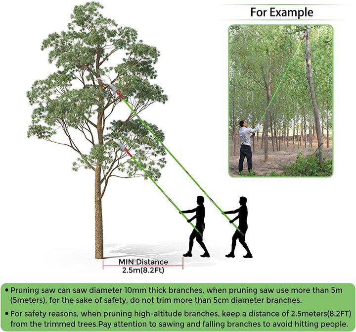 Image du produit SurmountWay Scie à branches avec manche, 8m
