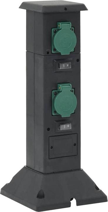 Produktbild vidaXL Aussensteckdose 4-fach