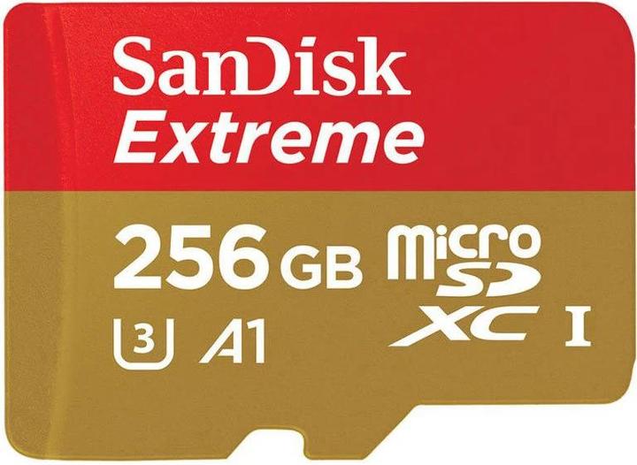 Image du produit Realwear Carte Micro SD 256 Go SanDisk Extreme (256 Go, microSDXC, U3, UHS-I)