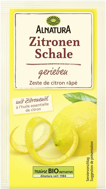 Image du produit Alnatura Zeste de citron bio râpé 5g (5 g)