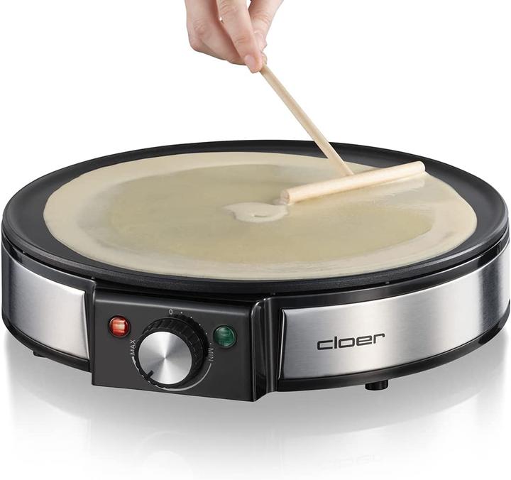 Image du produit Cloer 6630 Crêpière 2 crêpe(s), acier inoxydable