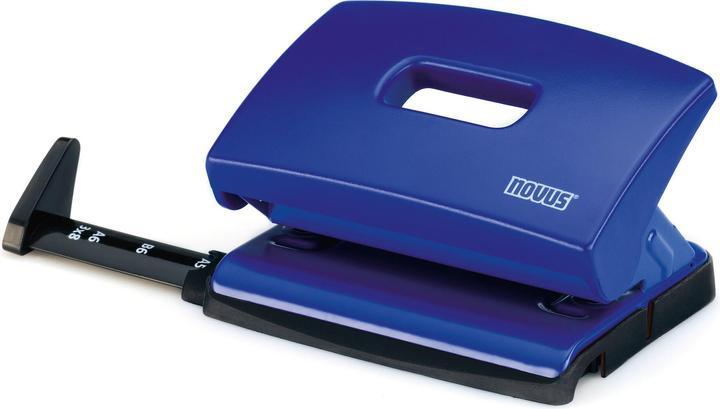Actual product image Novus Punch C 216, punching capacity: 16 sheets, blue punching: 80 mm, with stop rail, made of metal, with