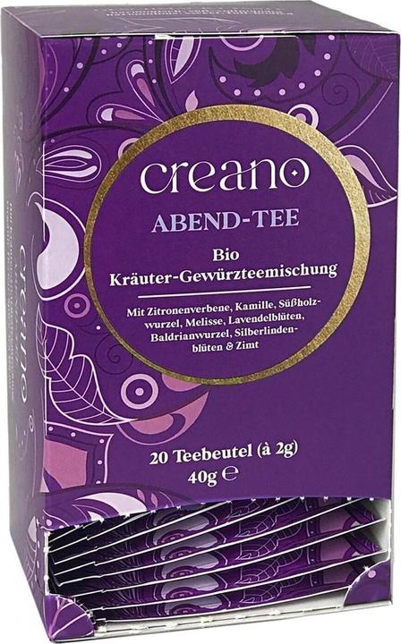 Produktbild Creano Tee Bio Teebeutel Abend Tee Packung mit 20 Beutel No.14 (83 g)