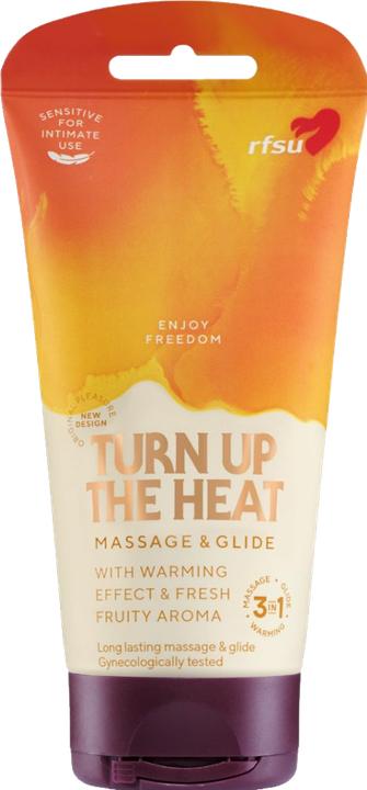 Produktbild rfsu 3in1 Turn up the Heat Massage Glide, 150ml, wasserbasiertes Gleit- und Massagegel, wärmend (150 ml)