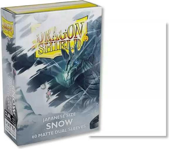 Immagine prodotto Arcane Tinman ART15105 - Protezioni artistiche per carte, formato giapponese: Matt Dual - Snow (60 pz)