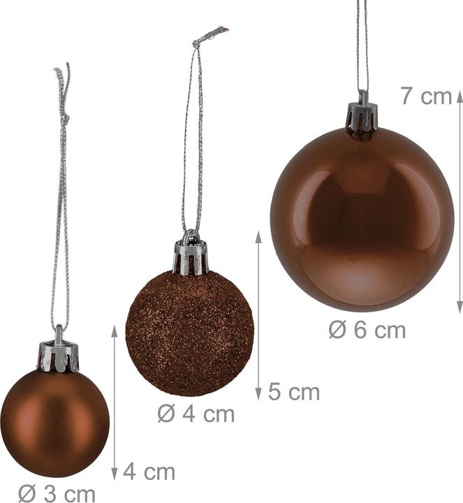 Produktbild Relaxdays 76x Weihnachtskugeln (1 -teilig)