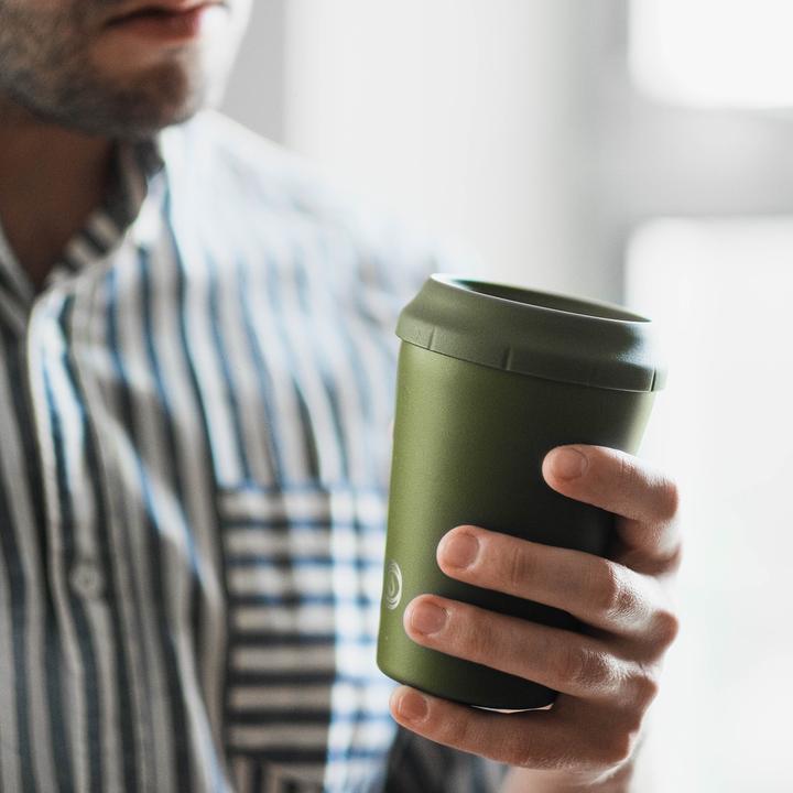 Actual product image Topl Reusable Travel Mug 236ml - Leakproof Coffee Cup - Insulated, Stroll Peach (236 ml)