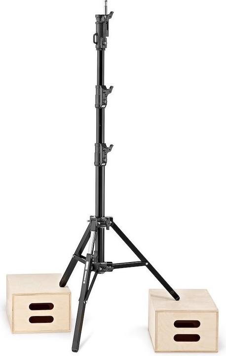 Image du produit Avenger Alu-Low Combo Stativ, mit einem Nivellierbein, schwarz (198 cm, 25 kg)