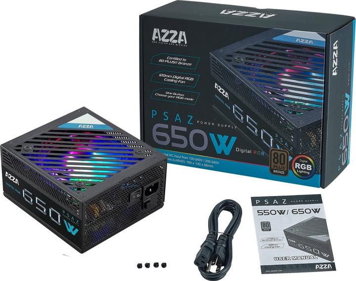 Image du produit Azza Bloc d'alimentation PSAZ ARGB (650 W)