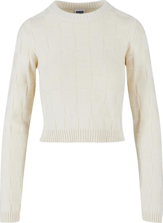 Actual product image Urban Classics Ladies Check Knit Sweater - 126785 (XS)