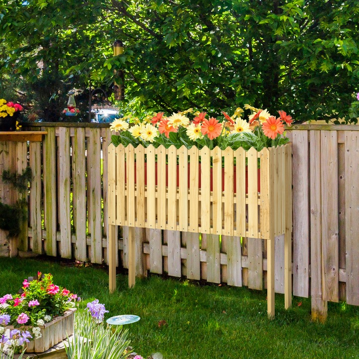 Immagine prodotto Outsunny Recinzione da giardino con supporto per piante