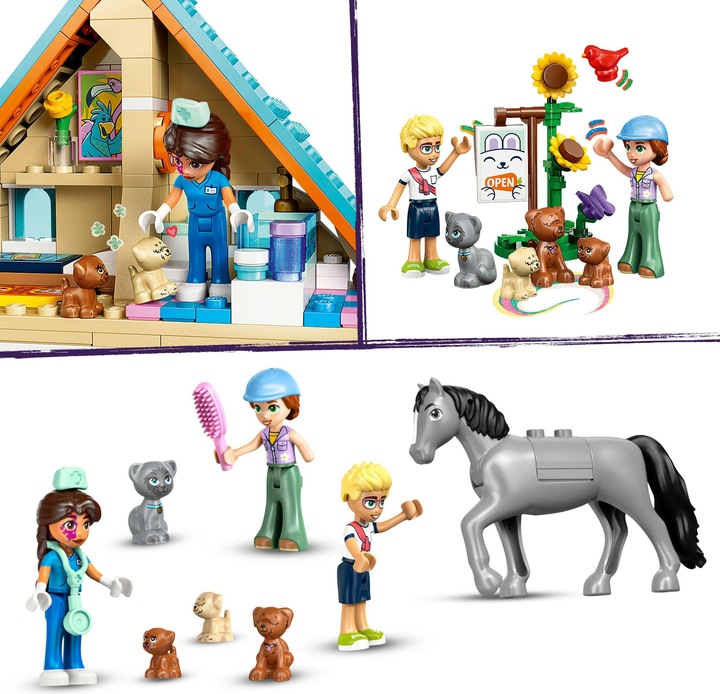Produktbild LEGO Tierarztpraxis für Pferde und Haustiere (42651, LEGO Friends)