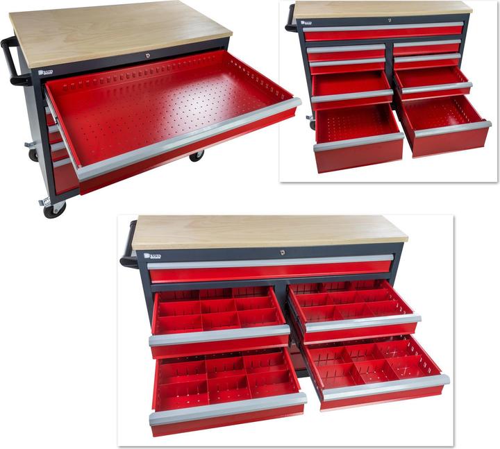 Produktbild Dema Mobile Werkbank Werkzeugwagen 112x61x93 cm (61 cm, 112 cm)