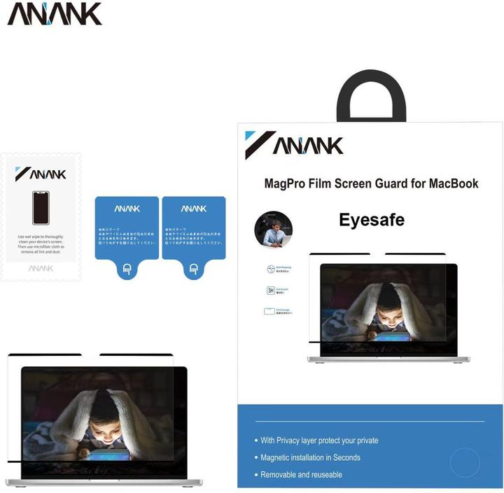 Produktbild Anank 2.5D Transparentes EyeSafe Edition - Anti-Blaulicht Displayschutz MacBook Pro 14″ M1/M2/M3/M4 (14")