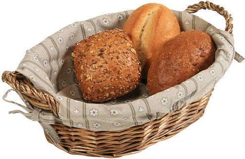 Cestino Per Il Pane GEFU Brunch, Ovale Bianco Con Sacchetto In Cotone Removibile E Struttura In Acciaio