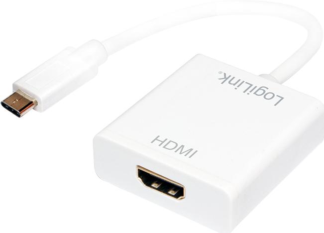 Produktbild LogiLink USB Typ-C zu (HDMI, 4.50 cm)