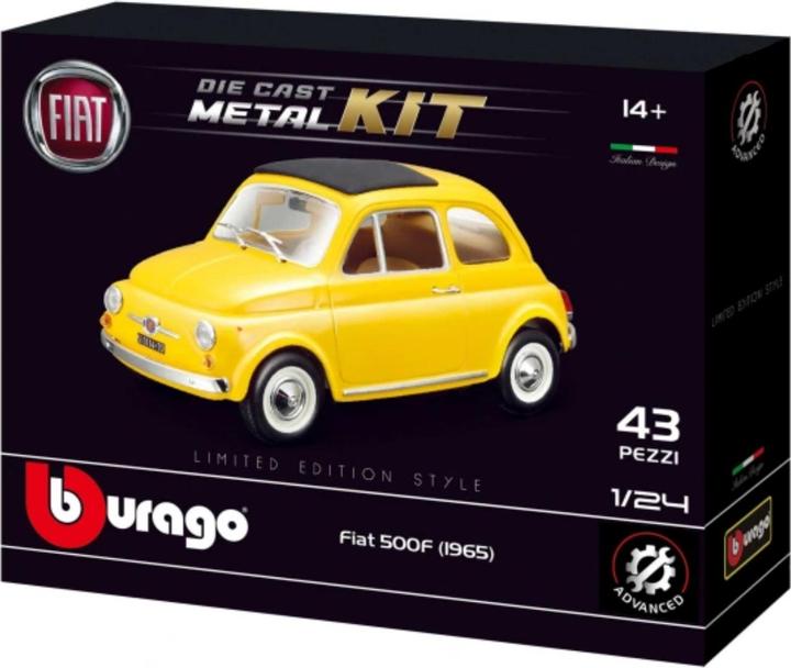 Actual product image Bburago 18-25127 - &MAISTO - MODEL KIT FIAT 500F (1965) - 1:24