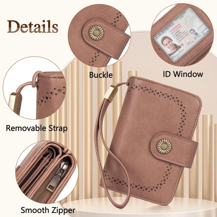 Produktbild Only-Bags.Store Brieftasche Grosse Kapazität PU-Leder Vintage Brieftasche