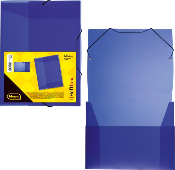 Image du produit Idena Classeur A4 élastique PP translucide bleu (A4, 1x)