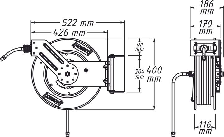 Actual product image HAZET Trousers reel ∙ open 9040OS-10