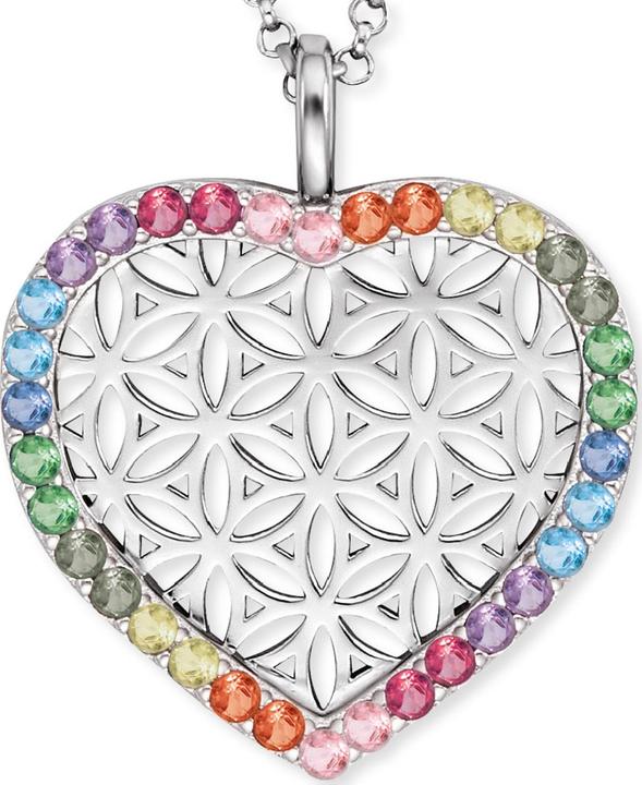 Produktbild Engelsrufer Herz Lebensblume Halskette (925er Silber, 45 - 50 cm)