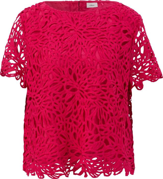 Immagine prodotto s.Oliver Verkürztes Top mit Layering-Detail (36)