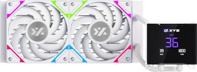 Actual product image xyz Kit Watercooling AIO Hydrotemp RGB - 240mm (Blanc)