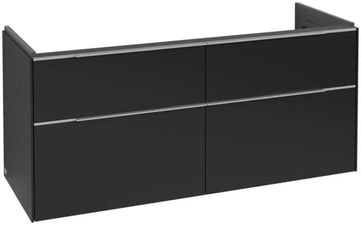 Aluminium glossy, Volcano Black