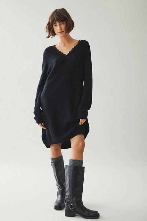 Produktbild Vila V-Ausschnitt Strickkleid (S)