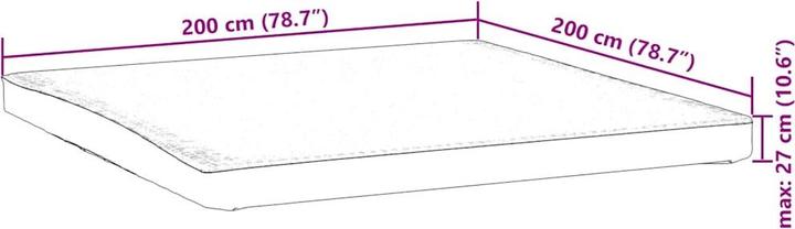 Produktbild vidaXL Matratzenschoner (200 x 200 cm)