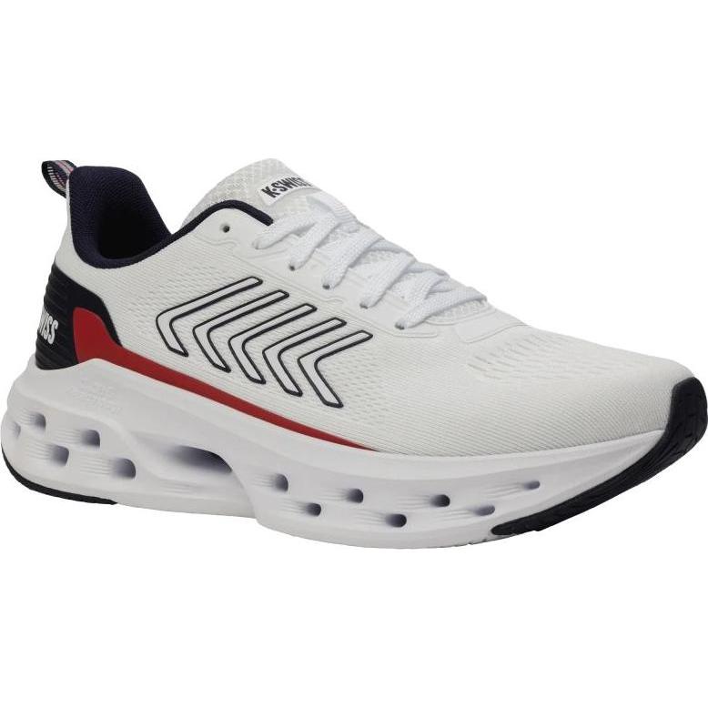 K-Swiss, Uomini, Sneaker, Melrose Tubes Lite M shoes 04494-130-M, Blu, Rosso, Bianco, (39.5)