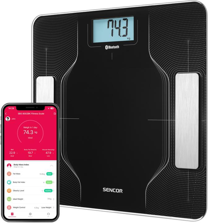 Sencor - Personal scale SBS 8002BK (180 kg)