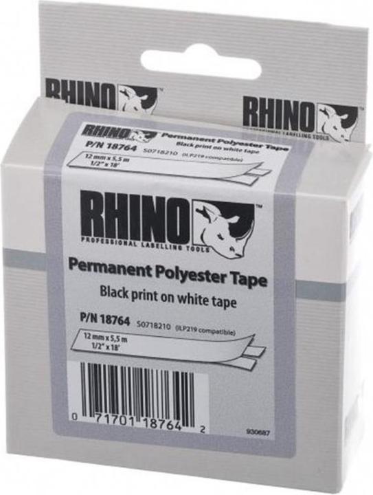 Image du produit Dymo Sangle en polyester Rhino ID2 (0.90 cm, Blanc)