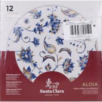 Produktbild Santa Clara 12p elfenbeinfarbenes Porzellangeschirr, dekoriert (12 Stück)