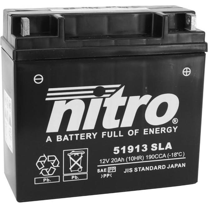 Nitro, Fahrzeugbatterie, 51913 Sla 12v 20 Ah (12 V, 20 Ah)
