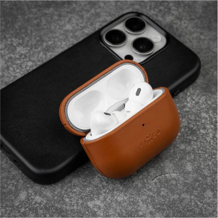 Image du produit Fixed PodsLeather pour Apple Airpods 3, marron (Manchon pour casque d'écoute)