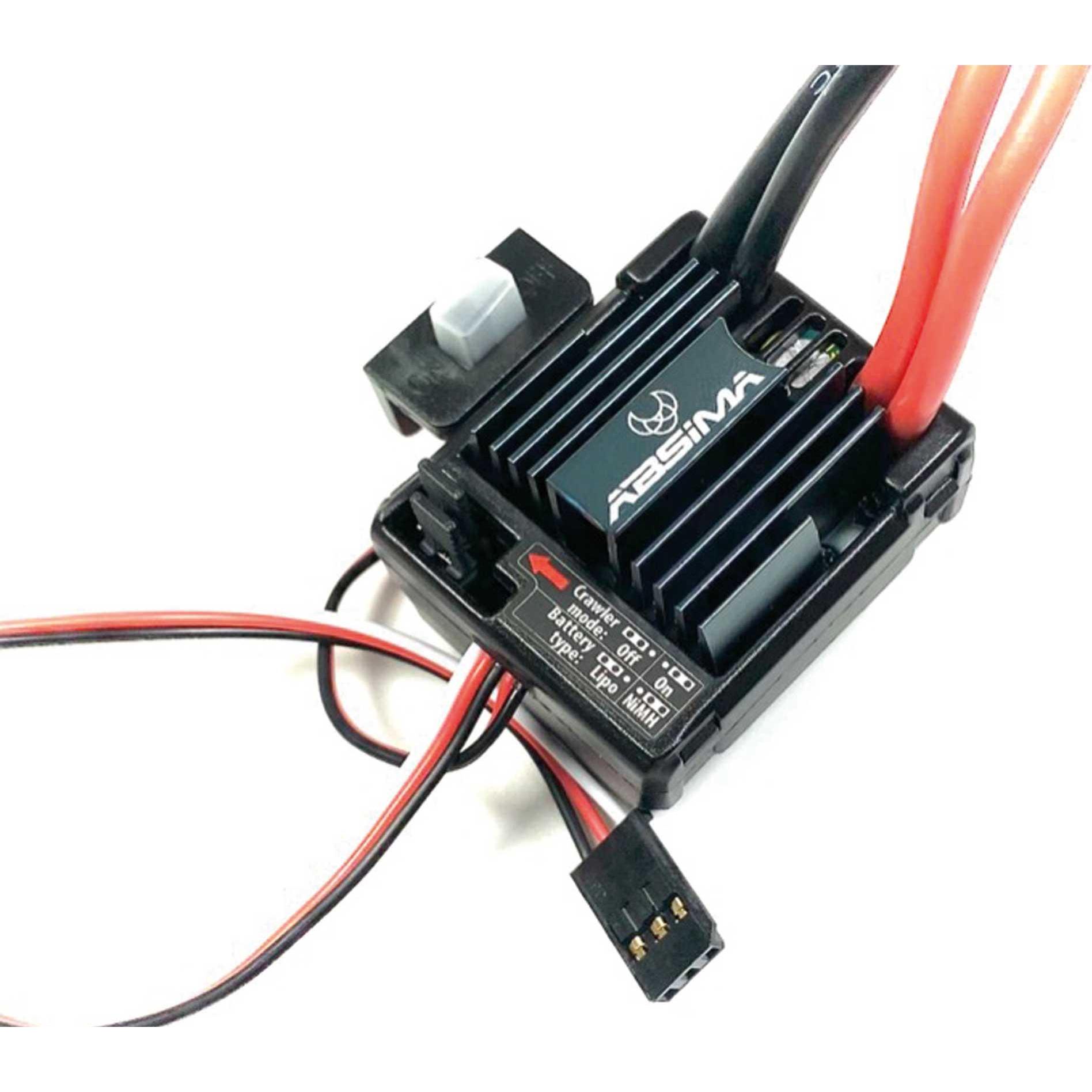 Absima Brushed Regler V2 80A Standard & Crawler wasserdicht für 1/10