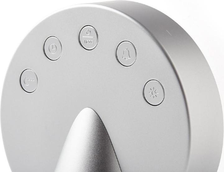 Productafbeelding Lexon Alarm clock Conic Clock aluminium