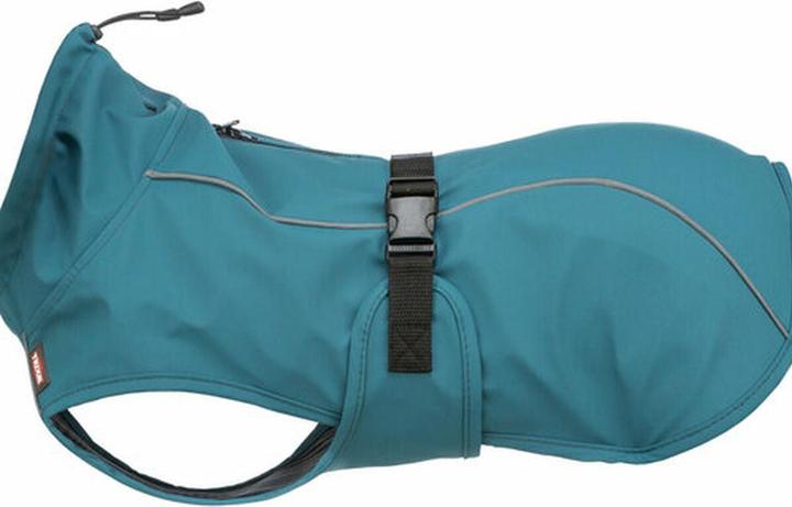 Actual product image Trixie Regenjas Hond Vimy Petrol (S, Dog coat)