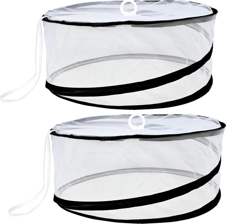 Produktbild Benson Runde Insekten-Abdeckhaube für Lebensmittel, faltbar, 2er-Set