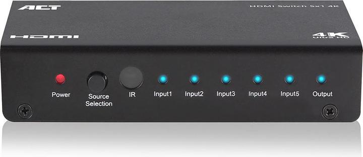 Produktbild ACT 5x 1 HDMI switch, 3D and 4K support 5 X 1 HDMI SWITCH,3D/4K REMOTE