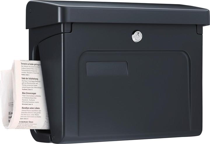 Produktbild Burg Wächter Briefkasten Kunststoff BxHxT 415/305/160 mm Fehmarn 3888 Ant anthrazit mit Klappe Zeitu